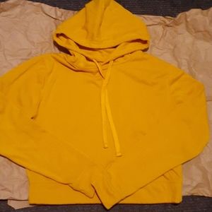 Orange Cotton On Hoodie Cropped Medium